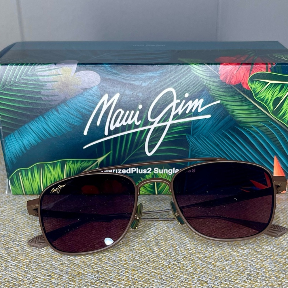 Maui Jim Kahana Aviator Polarized Sunglasses